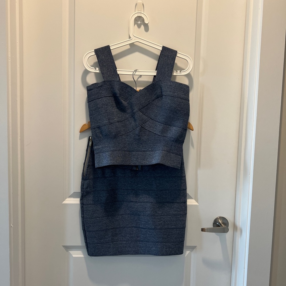 Matching Set - Denim top and skirt